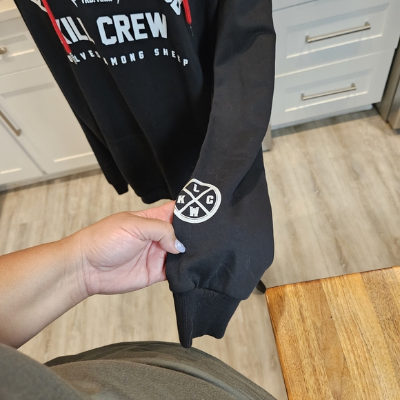 Kill Crew Black Hoodie for Men - Picture 3 of 5